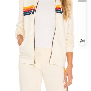 Like New Aviator Nation Sweatsuit Size Medium in Vintage White